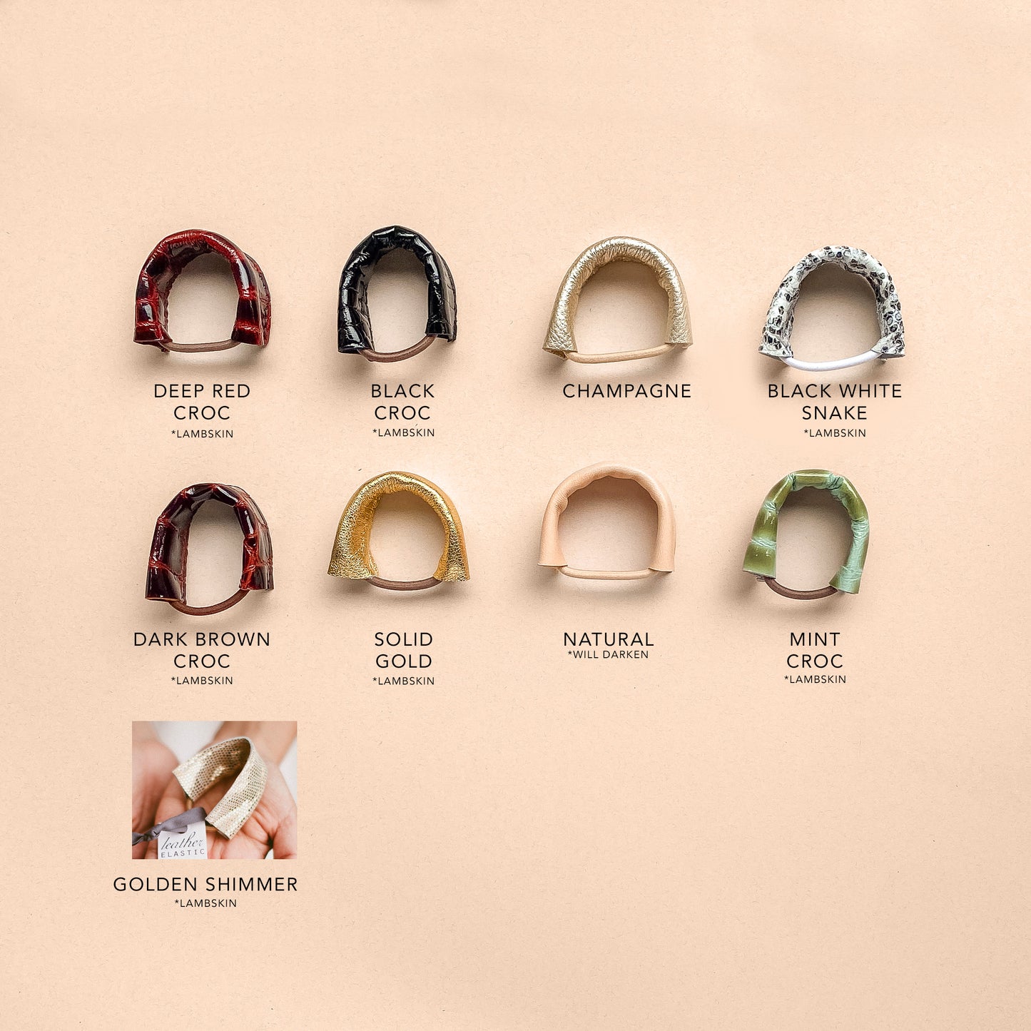 THE Leather Hair Tie
