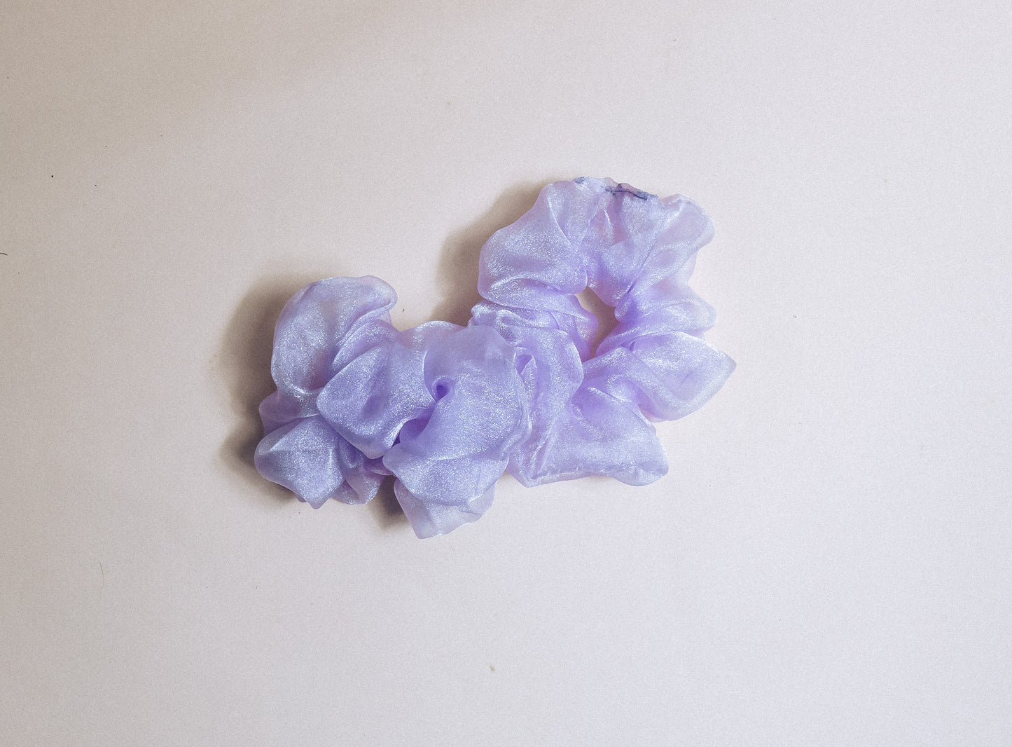 Sheer Lilac Hair Scrunchie