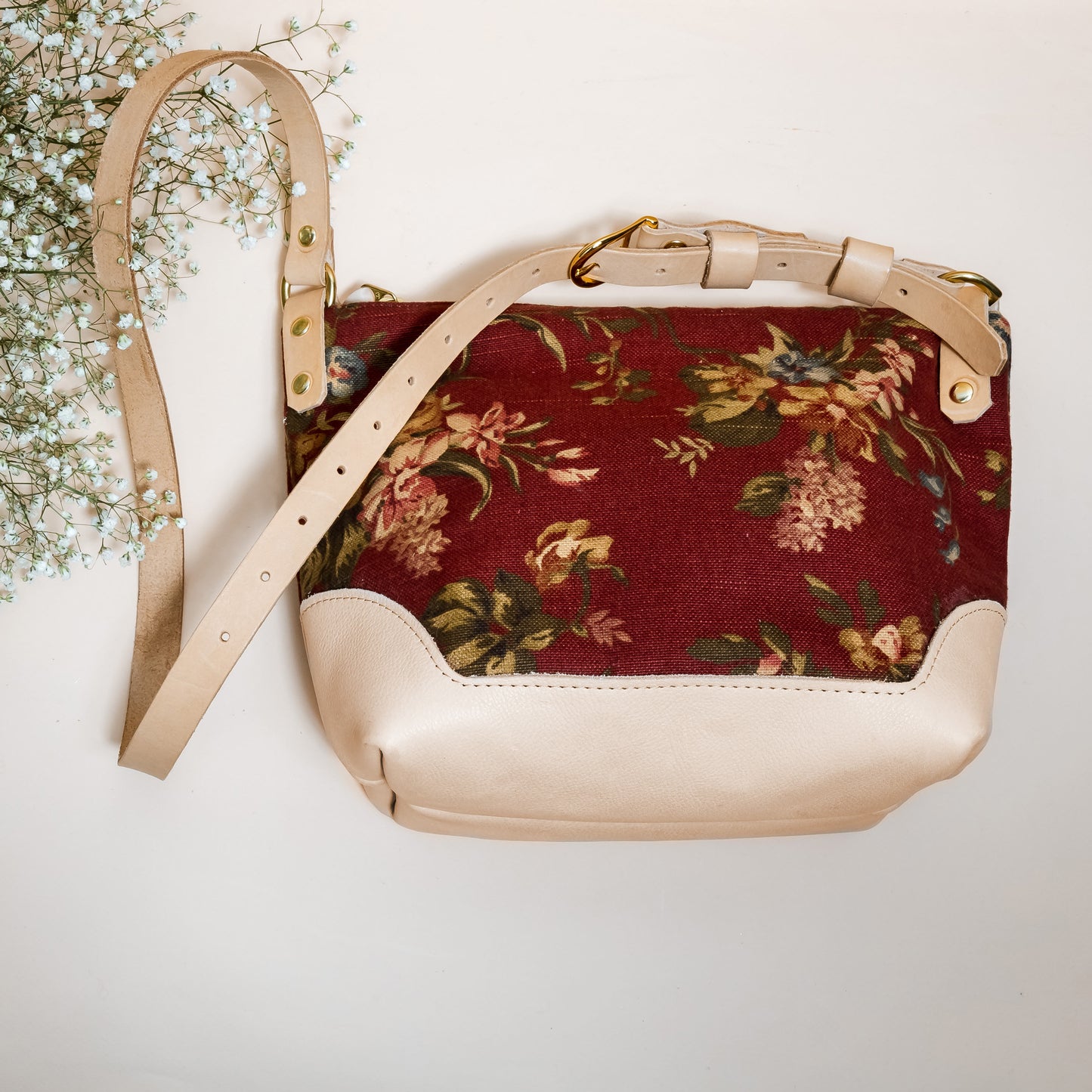SAMPLE Medium Floral Zip Shoulder Bag